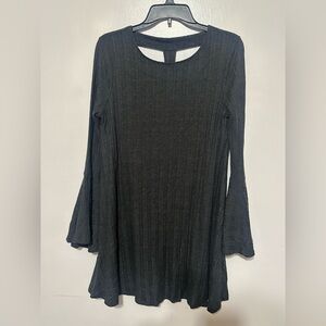 Altar'd State Charcoal Long Sleeve Dress
